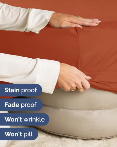 CGK Linens Extra Deep Flex Top Split Head King Fitted Sheet - Terracotta