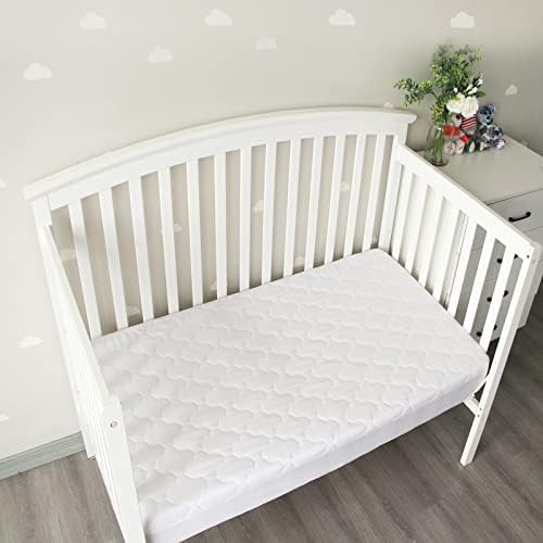 Crib Mattress Protector Sheets Fitted Waterproof Mattress Pad Cover 2 Pack