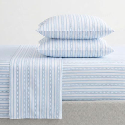 Martha Stewart - Twin Size Sheet Set with Fitted Sheet & Pillowcase
