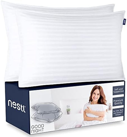 Nestl 9 Piece King Comforter Set – Grey Lavender Reversible Bed in a Bag – Complete King Size Bedding Set with Sheets, Set of 2 Down Alternative Pillows, Pillowcases and Shams