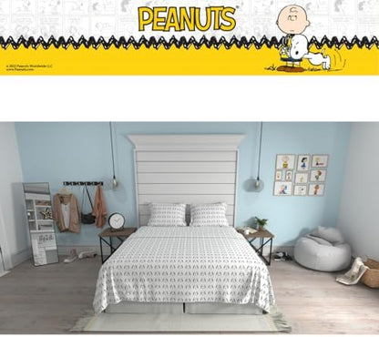 Peanuts Snoopy Bedding Super Soft Cozy Microfiber 4 Piece King Sheet Set, (Officially Licensed Product) By Franco