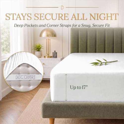 DECOLURE 100% Viscose Derived from Bamboo Sheets | 6 Pc Bed Set