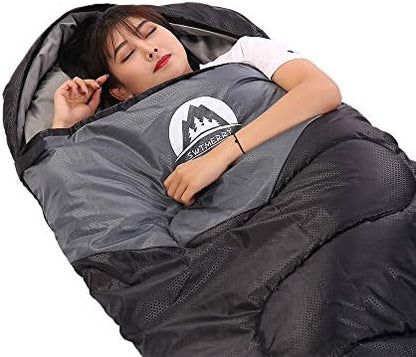 SWTMERRY Sleeping Bag 3 Seasons (Summer, Spring, Fall) Warm & Cool Weather - Lightweight,Waterproof Indoor & Outdoor Use for Kids, Teens & Adults for Hiking and Camping