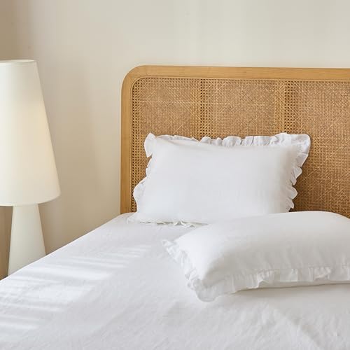 Talasily 100% French Linen Queen Duvet Cover Set, Organic Linen