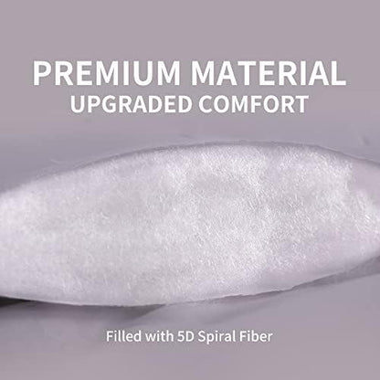 SLEEP ZONE King Size Mattress Pad, Cooling Mattress Topper, Quilted Fitted Mattress Cover, Machine Washable Mattress Protector, Soft Fluffy Down Alternative, Deep Pocket 8~21 inch (Grey, King)