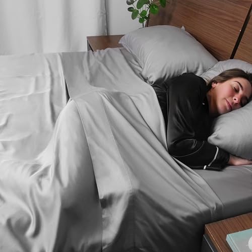 ACCURATEX Cooling Sheets for Hot Sleepers, Twin Size, Grey