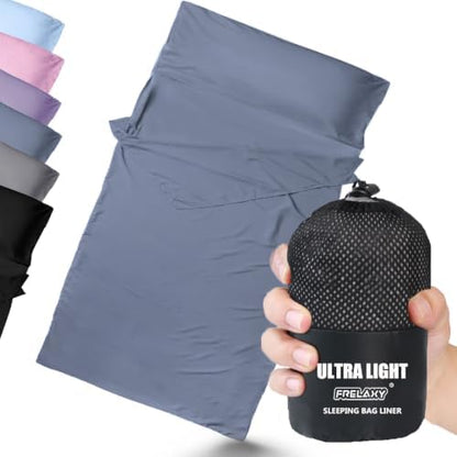 Frelaxy Ultralight Sleeping Bag Liner, Compact Travel Sheet, 3 Sizes