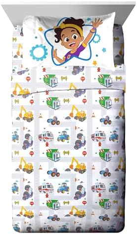 Blippi Full Comforter Set 7 Piece Kids Toddler Bedding for Boys, Blue