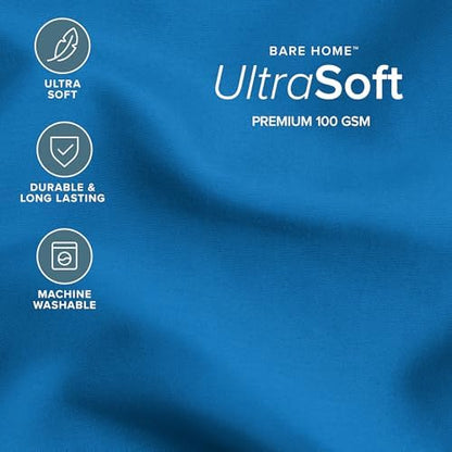 Bare Home Comforter Set - 1800 Ultra Soft (Twin/Twin XL, Medium Blue)