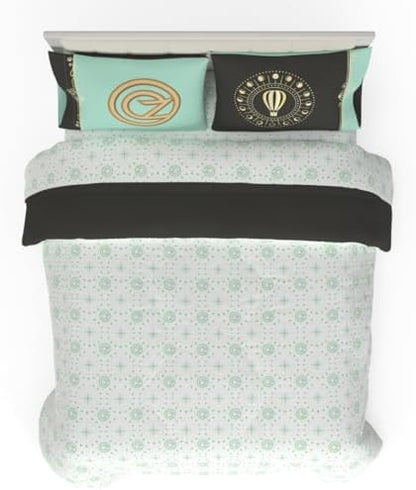Collectibles Wicked Elphaba and Glinda Bedding 5 Piece Super Soft Reversible Comforter and Sheet Set, Queen, (Officially Licensed Product) By Franco