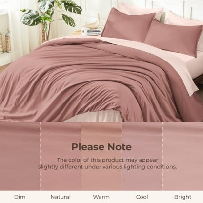 Litanika Misty Pink Twin/Twin XL Comforter Set, 2 Pcs Lightweight Bed Set
