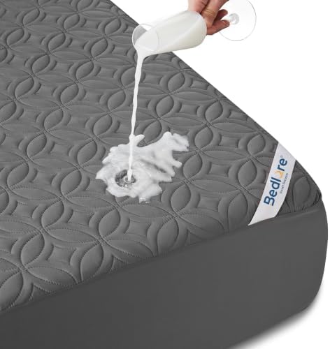 BEDLORE Waterproof Mattress Protector, California King Size Mattress Pad