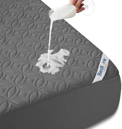 BEDLORE Waterproof Mattress Protector, California King Size Mattress Pad