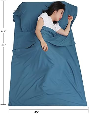 JITTY Sleeping Bag Liner 83"x45" for Travel Camping Hiking Home Hotel