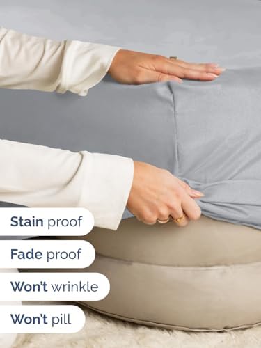 CGK Linens Extra Deep Queen Fitted Sheet - Fitted Sheet Only - Steel Blue