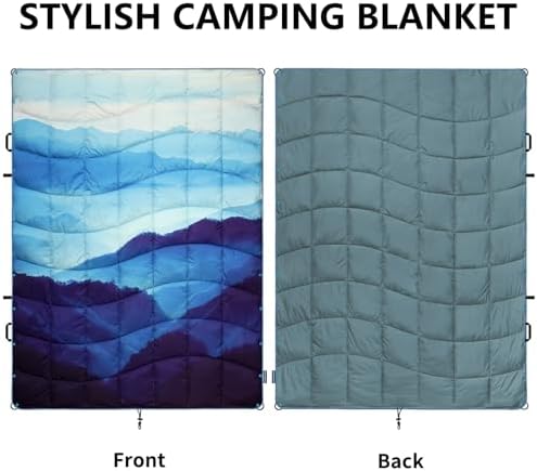 Camping Blanket Puffy Camp Blanket Large Outdoor Blanket