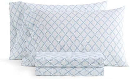 Martha Stewart - King Size Sheet Set with Fitted Sheet & Pillowcases