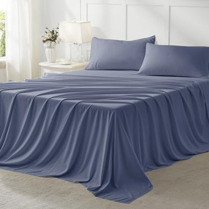 Anluoer Twin Comforter Set, 5 Piece Bed in a Bag Twin Bedding Sets