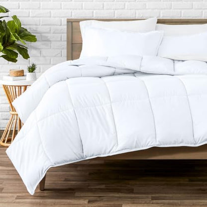 Bare Home Comforter Set - 1800 Ultra Soft (Cal King, White)