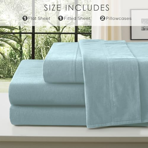 100% Organic Linen Sheets Full Size Bed Sheets for Hot Sleepers