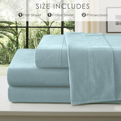 100% Organic Linen Sheets Full Size Bed Sheets for Hot Sleepers