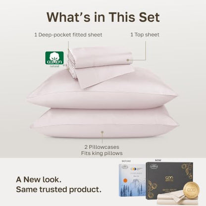 California Design Den 800 Thread Count King Size Sheets Deep Pocket Set