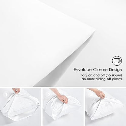 Love's cabin King Size Comforter Set White, 7 Pieces King Bed in a Bag, All Season Bedding Sets with 1 Comforter, 1 Flat Sheet, 1 Fitted Sheet, 2 Pillowcase and 2 Pillow Sham