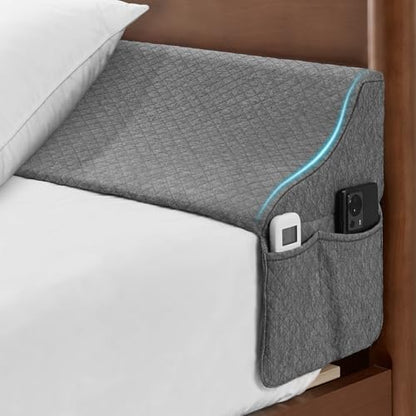 EUHAMS Queen Bed Wedge Pillow for Headboard, Mattress Gap Filler 0-7 Inches
