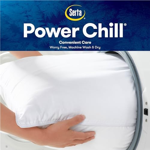 Serta Power Chill Soft Cooling Down Alternative Comforter, Lightweight Twin/ Twin XL Comforter, Duvet Insert with 4 Corner Tabs, All Season Bedding, White