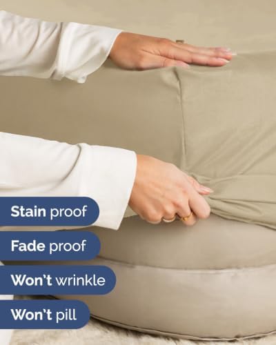 CGK Linens Extra Deep Flex Top Split Head King Fitted Sheet Only - Beige