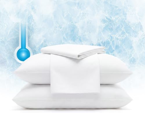 Serta Power Chill Cooling Pillow Protectors, Standard/Queen (2 Pack)