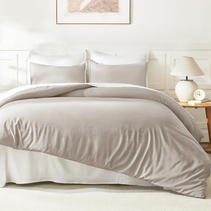 Litanika Super King Plus Comforter Set, 3 Pcs Solid Bedding Set