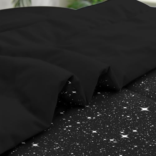 Pamnest Full Comforter Set with Sheets, 7 Pieces Space Starry Bedding