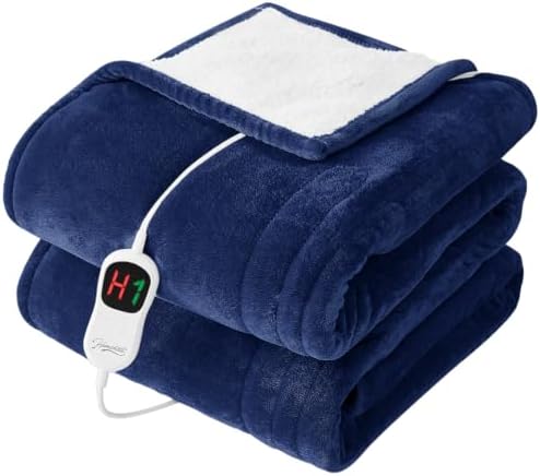 Homemate Heated Electric Blanket Twin 62"x84" Heating Throw Blanket