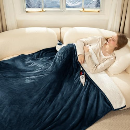 Heating Blanket Full Size, Fast Heating Full Electric Blanket