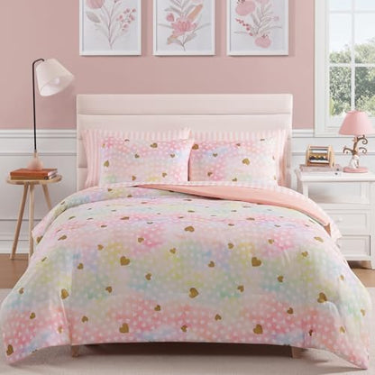 Full Size Comforter Sets for Girls-7 Pieces Soft Full Size Bedding Sets
