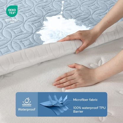 BEDLORE Waterproof Mattress Protector, California King Size Mattress Pad