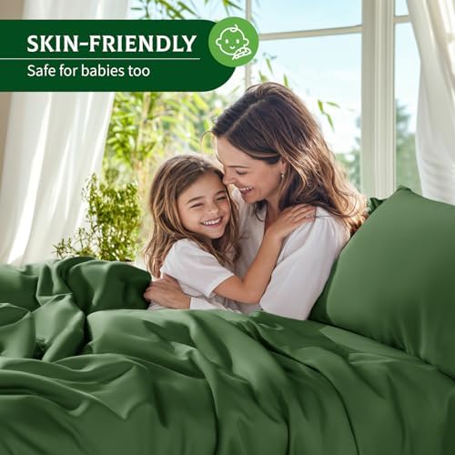 SONORO KATE 100% Viscose Derived from Bamboo_Sheets, Extra Deep Pocket,4PC