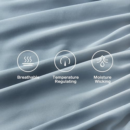 Andency California King Sheets Set 100% Viscose Derived from Bamboo