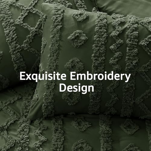 Full Size Comforter Set- 7 Pieces Tufted Bed in a Bag Full Bedding Sets