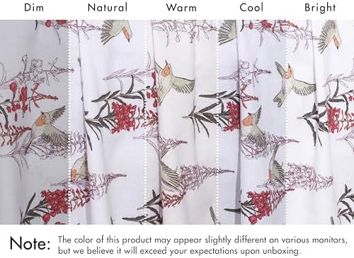 RUVANTI Flannel Sheets Set, Twin Size, Garden Song