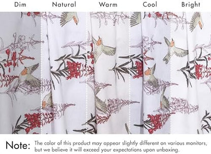 RUVANTI Flannel Sheets Set, Twin Size, Garden Song