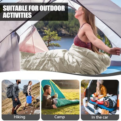 Camping Sleeping Bags for Adults Kids Waterproof Lightweight Sleeping Bag for Cold Weather or Warm Backpacking Hiking Mountaineering Indoor Outdoor Use