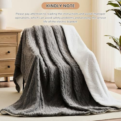 Homemate Heated Electric Blanket Full Size 72"x84" Heating Blanket