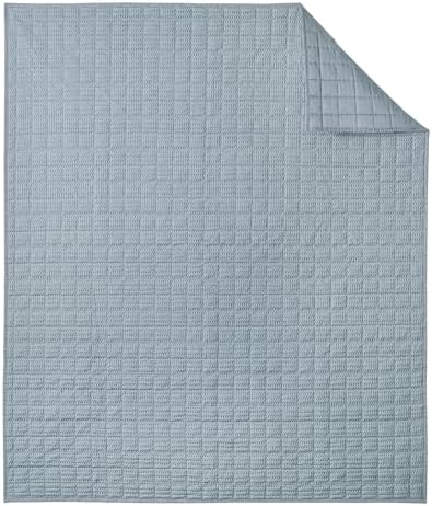 Levtex Home Cloud Waffle - Throw - Waffle Textured - Chambray - Throw (50x60in.) - Cotton