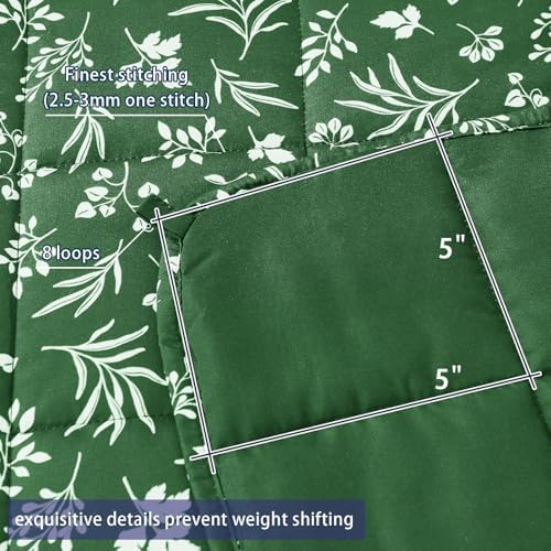 yescool King Size Weighted Blanket for Adults 20lbs, 80” x 87”, Forest