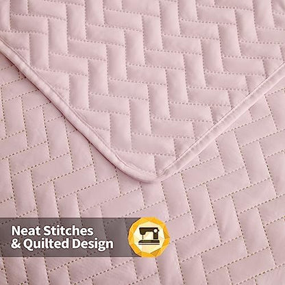 Maple&Stone Pink Quilt Set Twin/Twin XL, Extra Long Bedspread