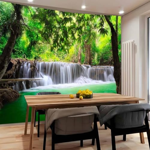 FENDROM Waterfall Majestic Beautiful Landscape Tapestry Nature River Mountain Wall Hanging Jungle Nature Green Forest Wall Art for Bedroom Living Room Dorm