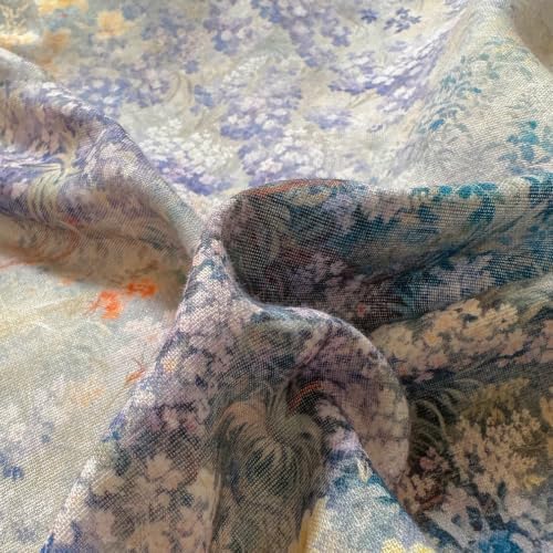 VM VOUGEMARKET Romantic Ruffle Duvet Cover Set Queen,Purple Flower