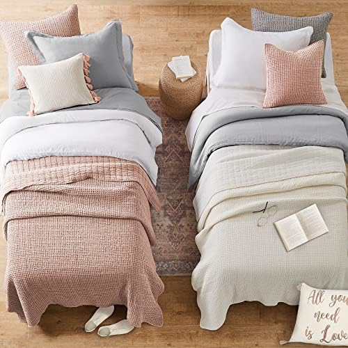 Levtex Home - Mills Waffle - Twin Quilt Set - Cream Cotton Waffle - Quilt Size (68 x 86in.), Sham Size (26 x 20in.)
